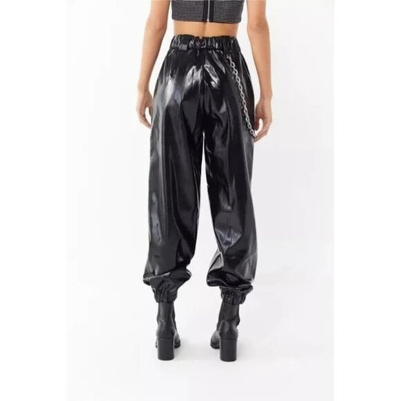 I.AM.GIA Cobain Patent Faux Leather Chain Pant Sz XS - Picture 6 of 13